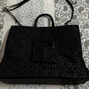 Large Jacquard Shopper - Black Monogram